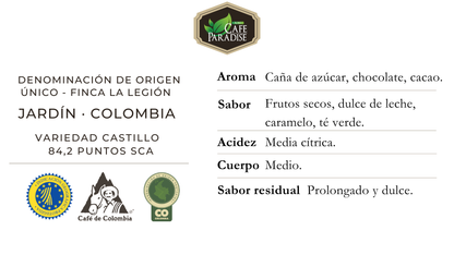 Café De Especialidad  –  84,2 SCA Colombia –  Grano 250g  – 100% Arábica - Origen Único_3