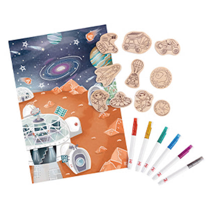 Colorear Imanes Vida Espacial Hape_5