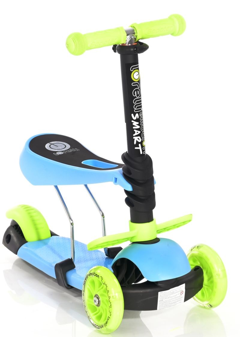 Patinete Infantil Con Asiento Smart Blue+green_0