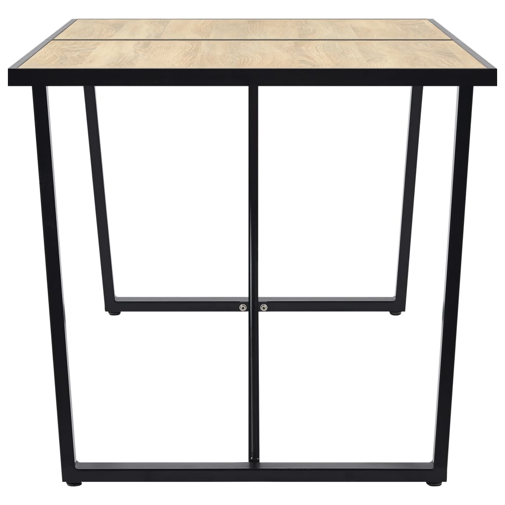 Mesa De Comedor De Mdf Color Roble 160x80x75 Cm_1
