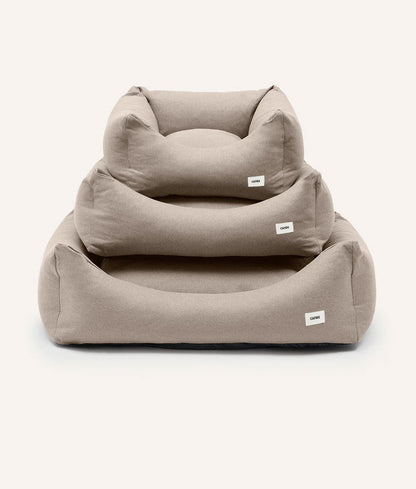 Cafide Cama De Material Reciclado Para Perro Con Tejido Basic Beige. Modelo Snozy._3