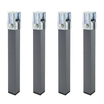 Juego Patas Somier Cuadradas (4 Unidades) Tubo 30x30 Mm. Para Somier De 40x30 Mm. Altura 25 Cm.