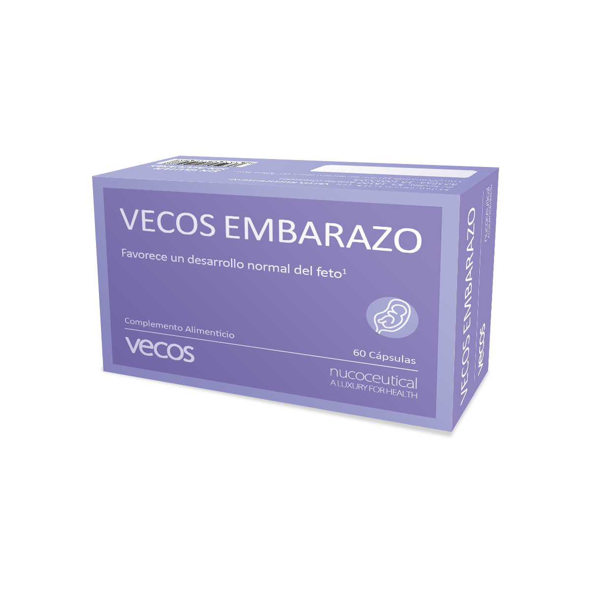 Vecos Embarazo – Suplemento Prenatal con Ácido Fólico y DHA para Mamás_0