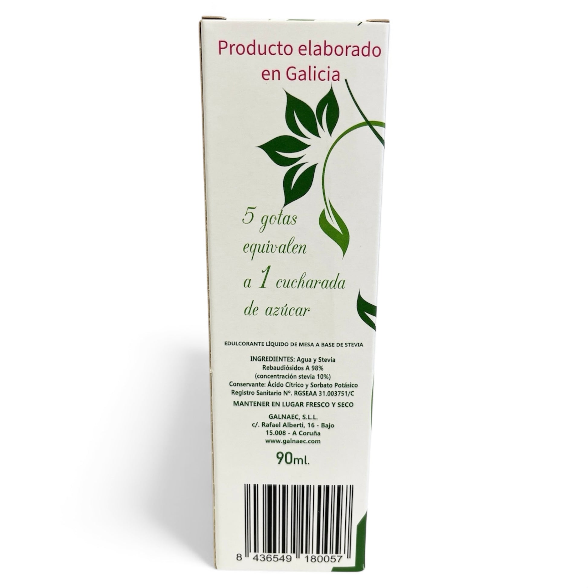 Stevia Líquida Pura Galnaec Silver_2