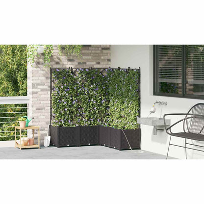 Macetero De Jardín 5 Uds. Negro 120 X 120 X 142 Cm Pp_3
