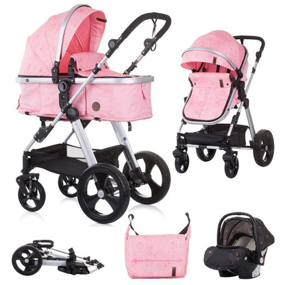 Carrito De Bebé Havana Hasta 22 Kg Con Grupo 0+ Black Diamond Blush_0
