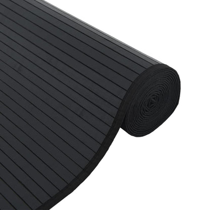 Alfombra Rectangular Bambú Negro 100x500 Cm / Vetonek_5