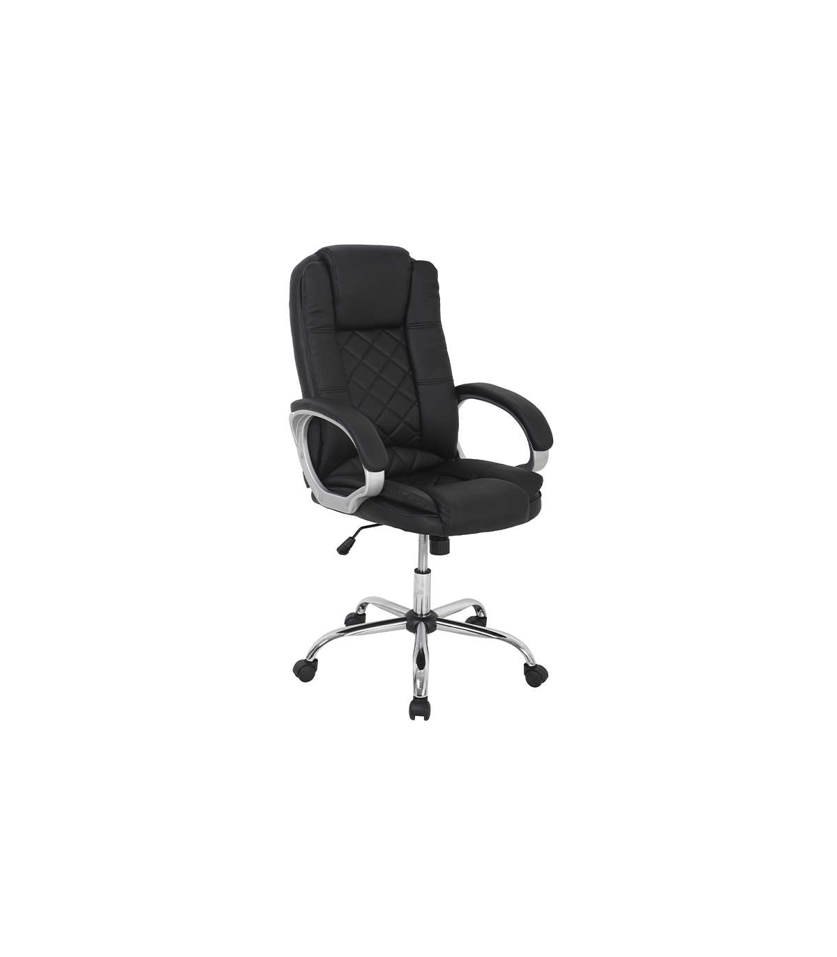 Sillón Giratorio Inmaculada En Polipiel Negro, 66,5 X 51 X 111-120 Cm (ancho X Largo X Al_3