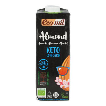Bebida de Amêndoa Nature KETO BIO EcoMil 1L