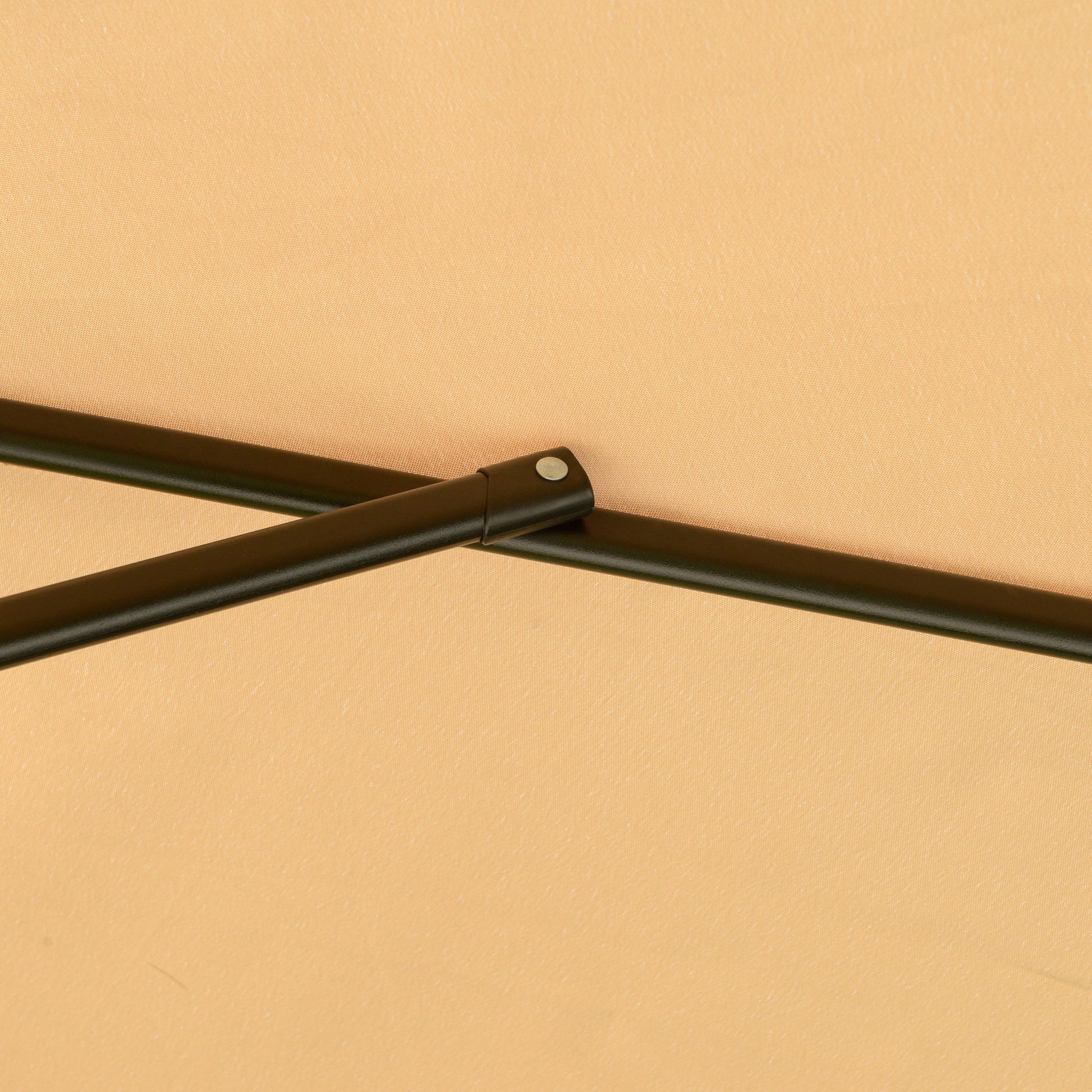 Outsunny Sombrilla De Jardín Ø265 Cm Parasol Excéntrico Inclinable Marrón Claro_3