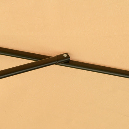 Outsunny Sombrilla De Jardín Ø265 Cm Parasol Excéntrico Inclinable Marrón Claro_3