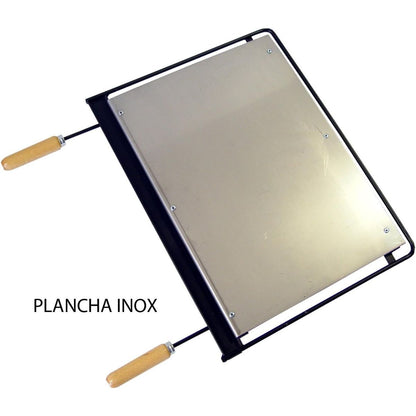 Gaveta de churrasco fechada com grelha, chapa e kit de frango Imex El Zorro