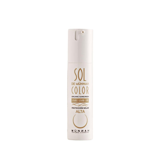 Protetor solar facial com cor Münnah FPS 50 ml