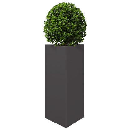 Jardinera Triangular Acero Negro 40x34,5x75 Cm_2