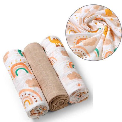 Pack 3 Muselinas Algodón 70x70 Cm Rainbow_1