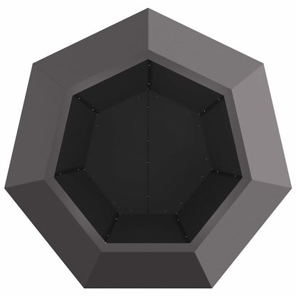 Jardinera Negro 75 X 75 X 60 Cm Acero_5