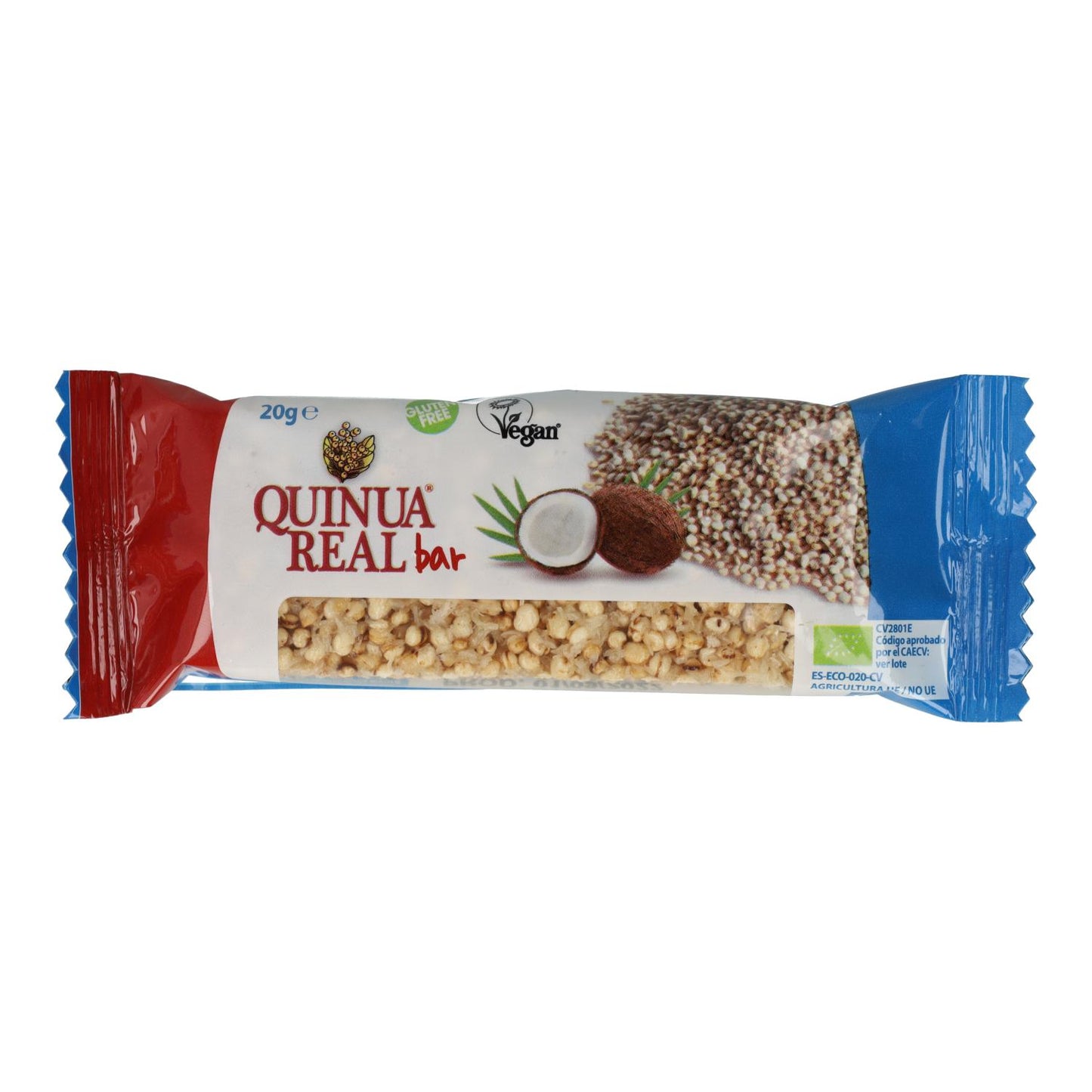 Barra de quinoa real e coco Quinoa real 20 g