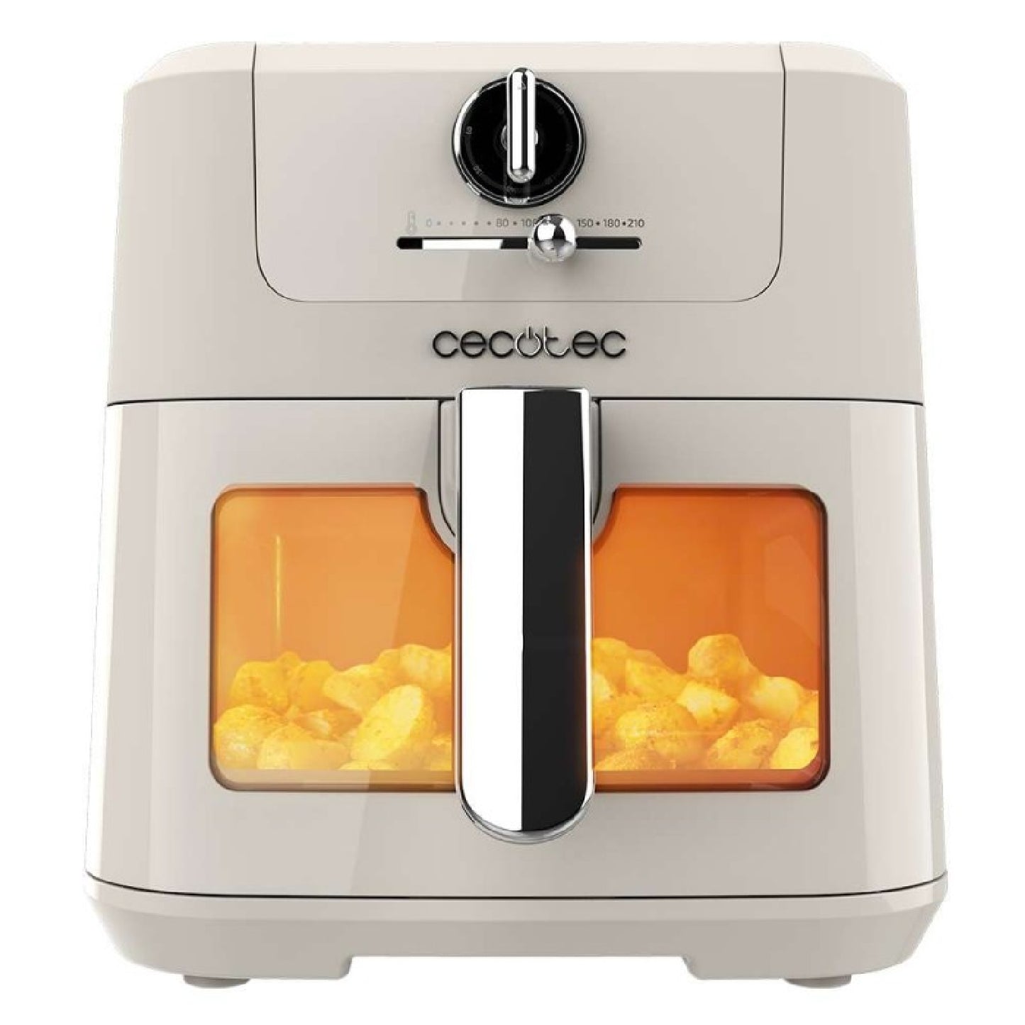 Freidora De Aire Sin Aceite De 5 L Con Ventana Air Fryer Cecofry Antique 5000 Window. 1500 W, Digital, Área De Cocinado De 5 L Y Tecnología Perfectc_0