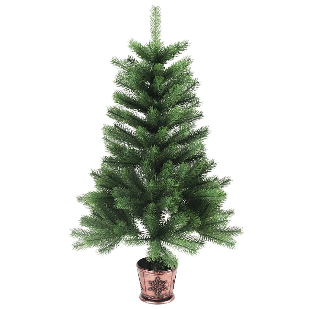 Vidaxl Árbol De Navidad Artificial Hojas Realistas Verde 65 Cm_0