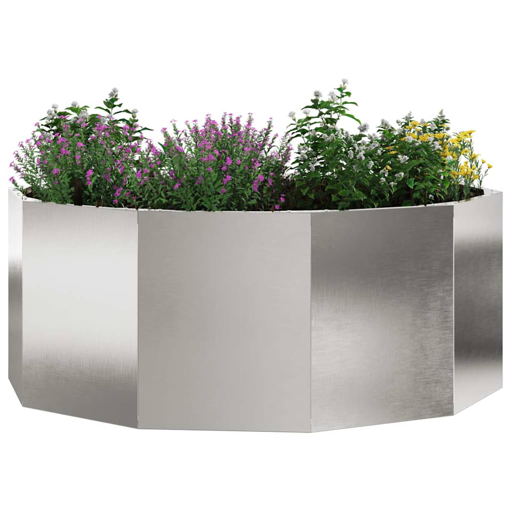 Jardinera Plateado 90 X 90 X 35 Cm Acero Inoxidable_2