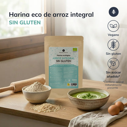 Farinha de Arroz Integral Sem Glúten ECO Planeta Huerto 500 g