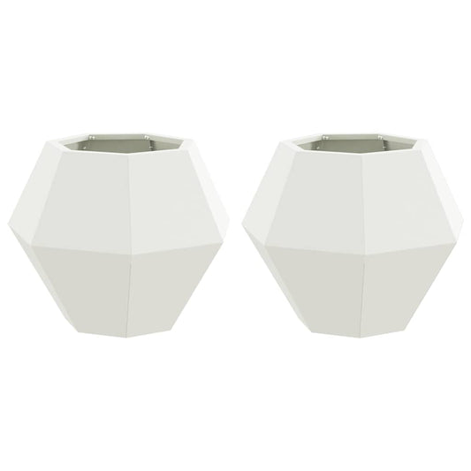 Jardinera 2 Pcs 50 X 50 X 40 Cm Acero_0