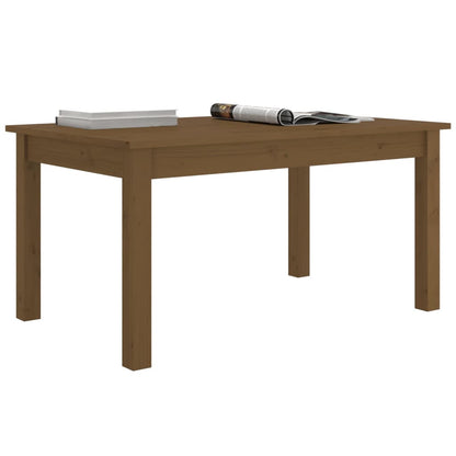 Mesa De Centro Madera Maciza De Pino Marrón Miel 80x50x40 Cm_4