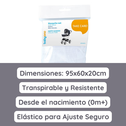 Babyono Mosquitera Universal Para Cochecito Y Capazo | Protección Ligera Para Paseos Sin Preocupaciones_3