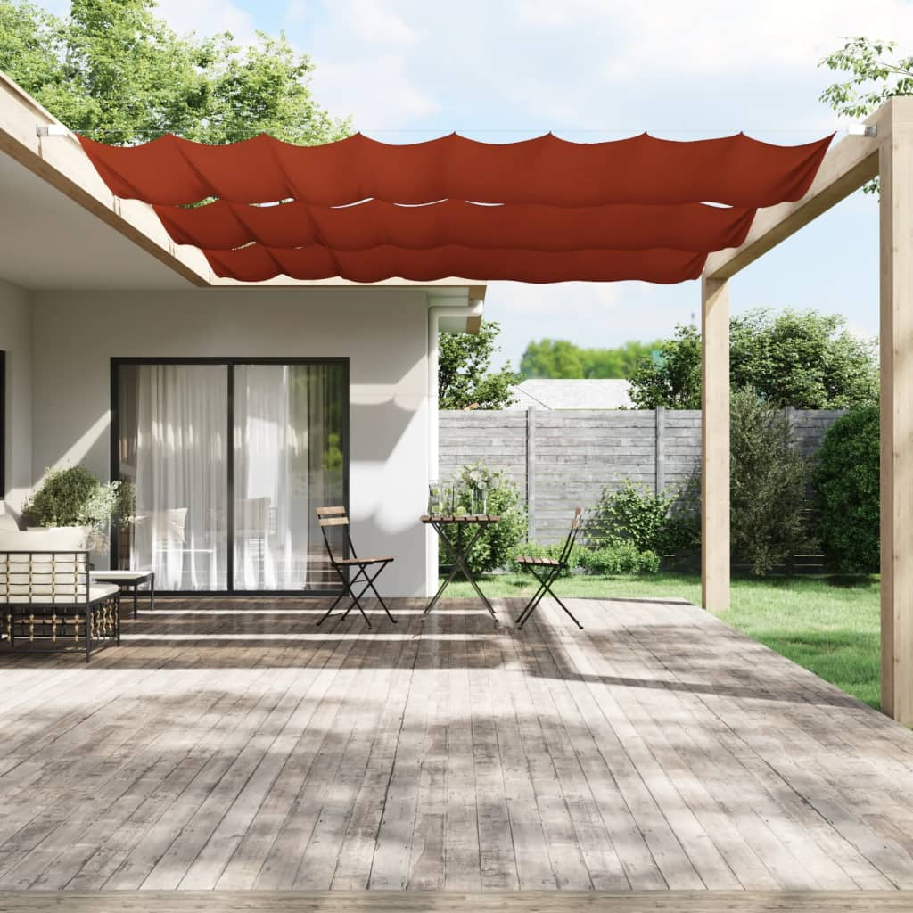 Vidaxl Toldo Vertical Terracota Tela Oxford 180x600 Cm_1