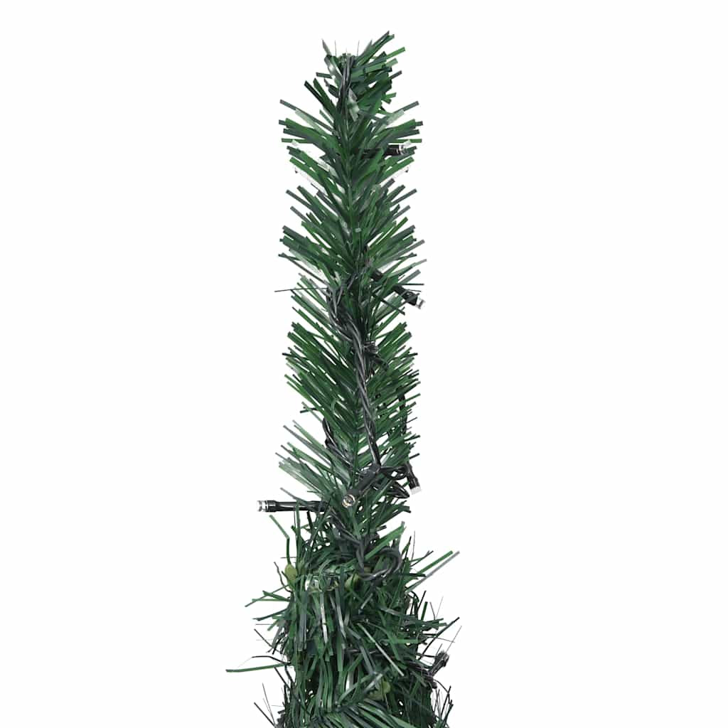 Vidaxl Árbol De Navidad Emergente Preiluminado Con Luces Verde 180 Cm_4