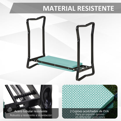 Outsunny Taburete Reclinatorio De Jardín Portátil Y Plegable Carga 150kg_5