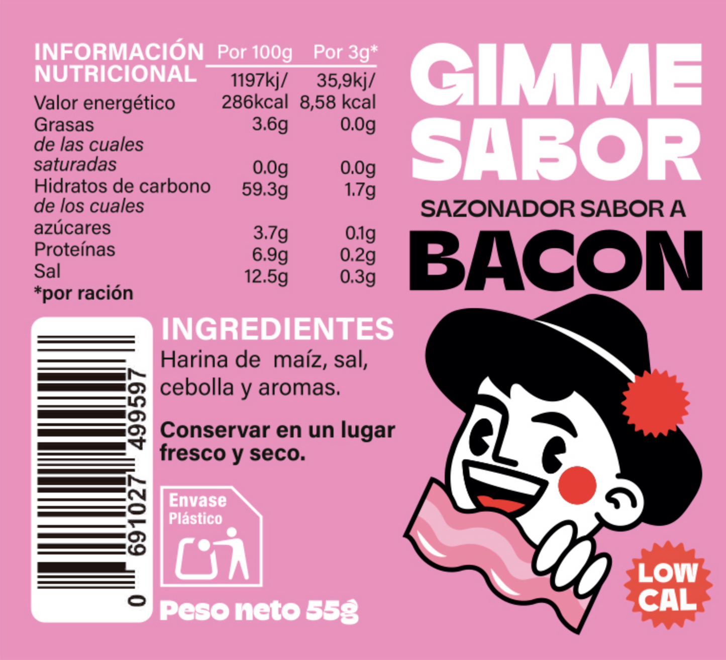 Pack Básicos Gimme Sabor | 5 Sazonadores Vegetales 55g | Sin Gluten, Sin Alérgenos_1