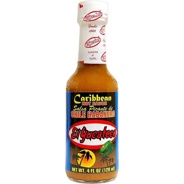 Molho picante de pimenta habanero "caribe" de Yucatecan 120 ml.