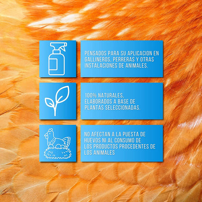 Pack De Productos Limpieza Y Desinfección Del Gallinero - Previene Piojos Y Ácaros - 1 L Por Producto_1