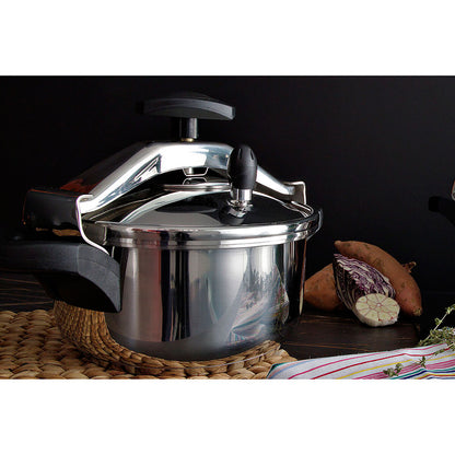 Olla Presión 8 Litros, Inducción, Express, Acero Inox. 18/10 Todas Cocinas, Fondo Termodifusor Fagor Clásica Bombe 8 Plata_5