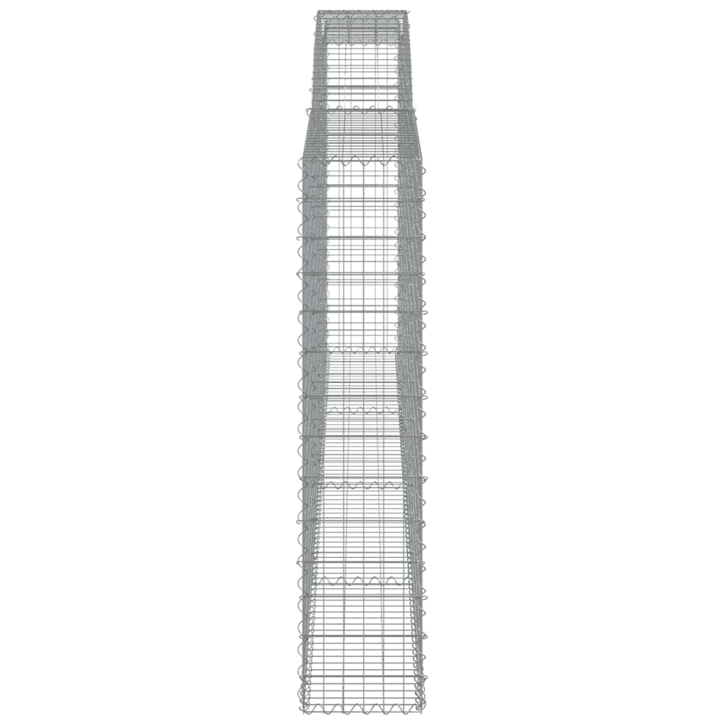 Cestas De Gaviones 2 Uds Forma De Arco Hierro 400x30x140/160 Cm_4