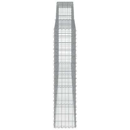 Cestas De Gaviones 2 Uds Forma De Arco Hierro 400x30x140/160 Cm_4