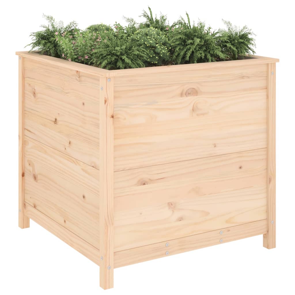 Jardinera Madera Maciza De Pino 82,5x82,5x78 Cm_2