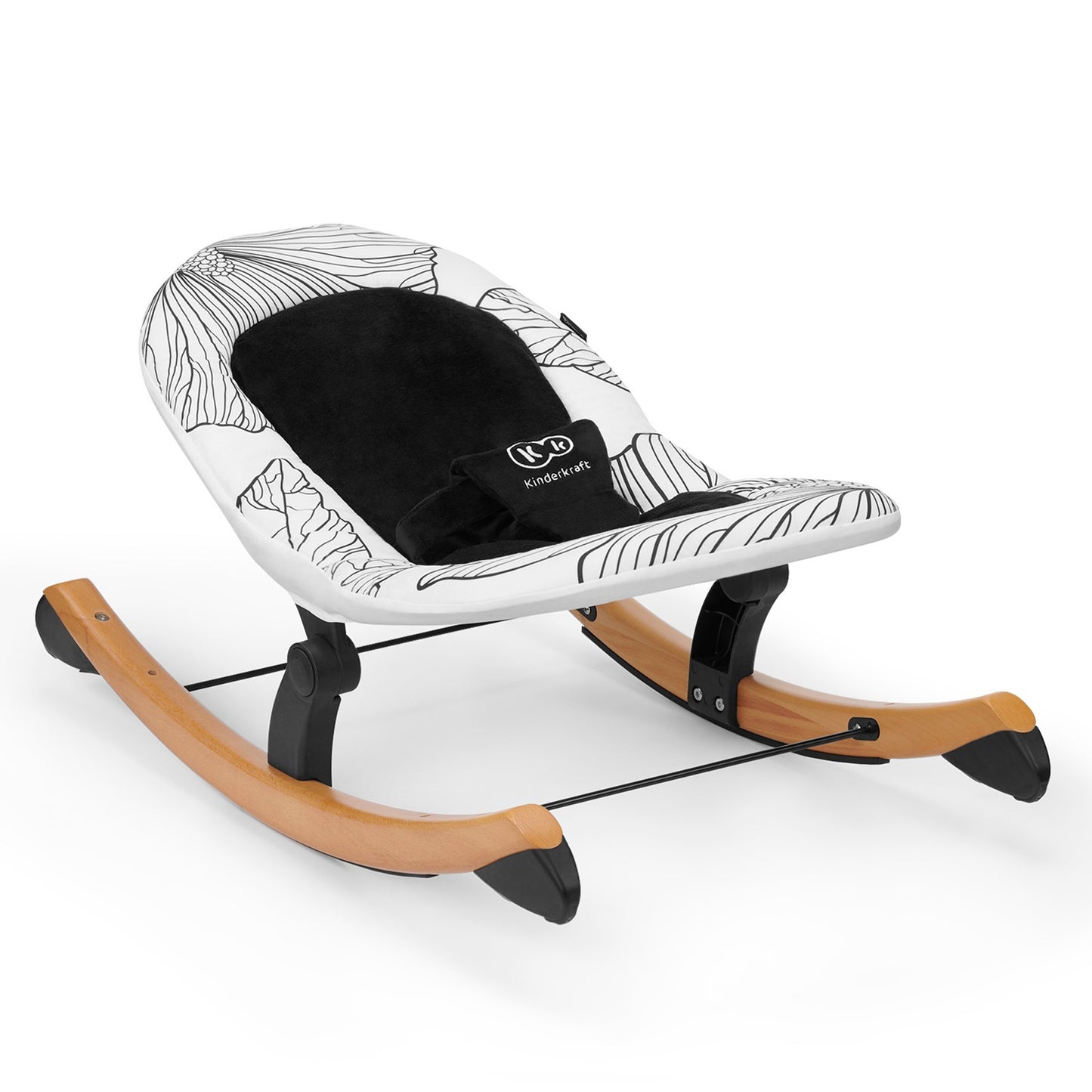 Hamaca Mecedora De Madera Para Bebé Finio Black_1