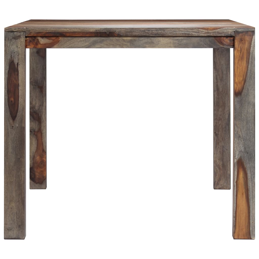 Mesa De Comedor De Madera Maciza De Sheesham Gris 180x90x76 Cm_1