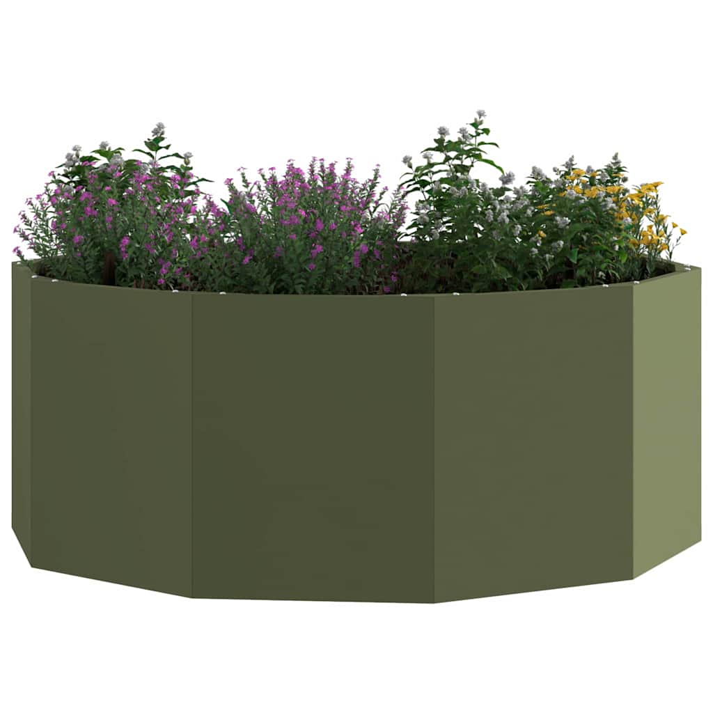 Jardinera Verde Oliva 90 X 90 X 35 Cm Acero_2