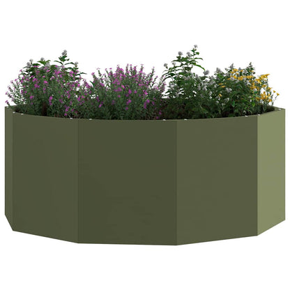 Jardinera Verde Oliva 90 X 90 X 35 Cm Acero_2