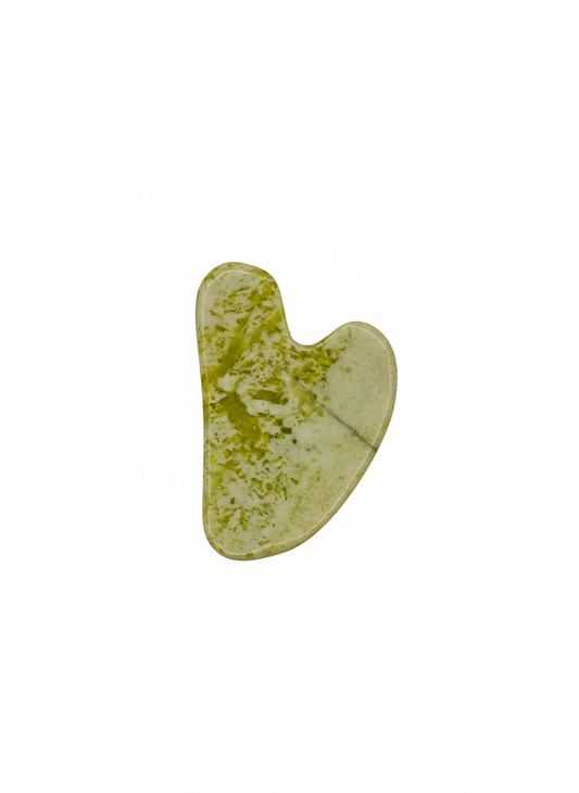 Gua Sha facial de jade verde para masaje facial y efecto calmante · Unisex_0
