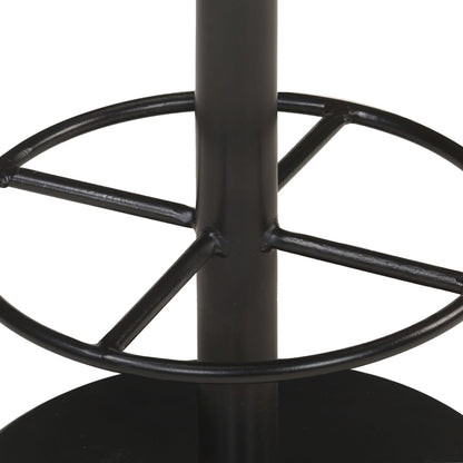 Taburete De Cocina De Cuero Auténtico Marrón_2