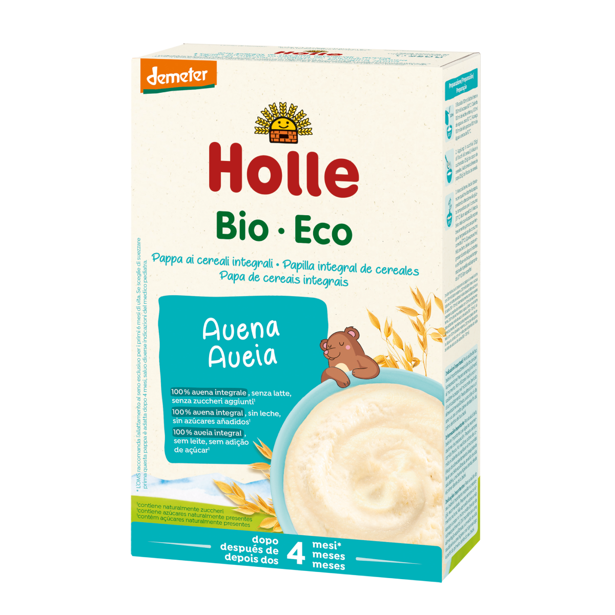 Papa de Aveia Biológica Holle +4 meses 250 g