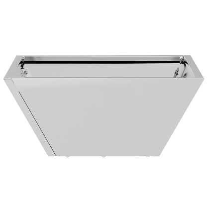 Macetero De Jardín Plateado 35 X 35 X 15 Cm Acero Galvanizado_5