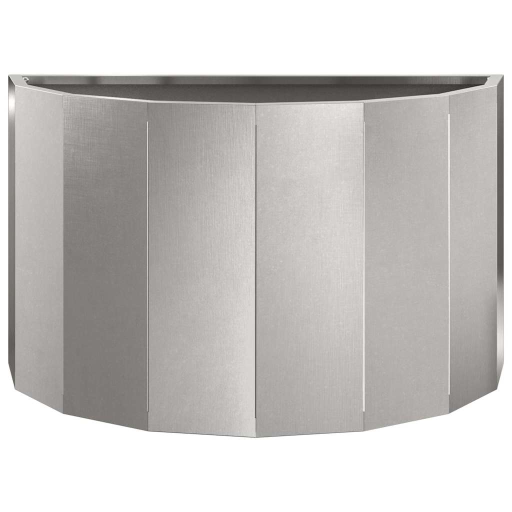 Jardinera Plateado 60 X 30 X 35 Cm Acero Inoxidable_4