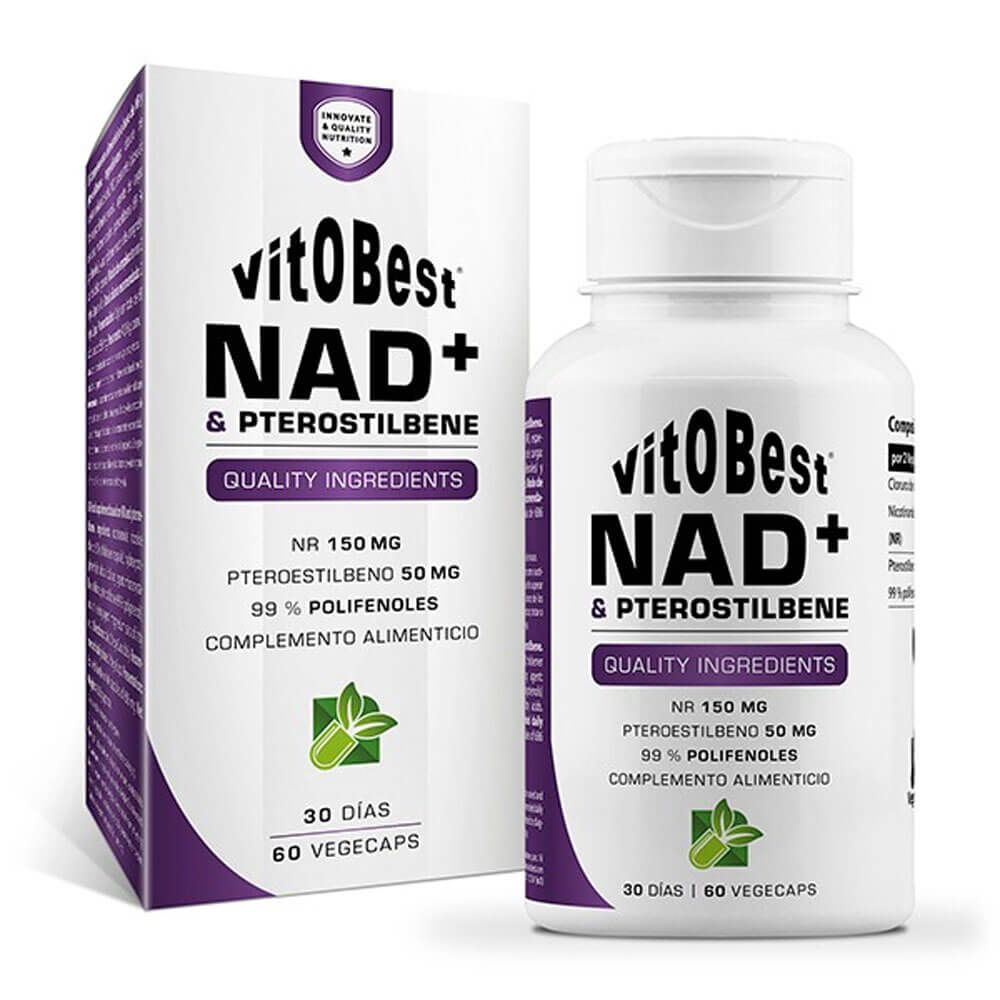Nad+ & Pterostilbene - 60 Cápsulas - Antioxidantes - Vitobest_0