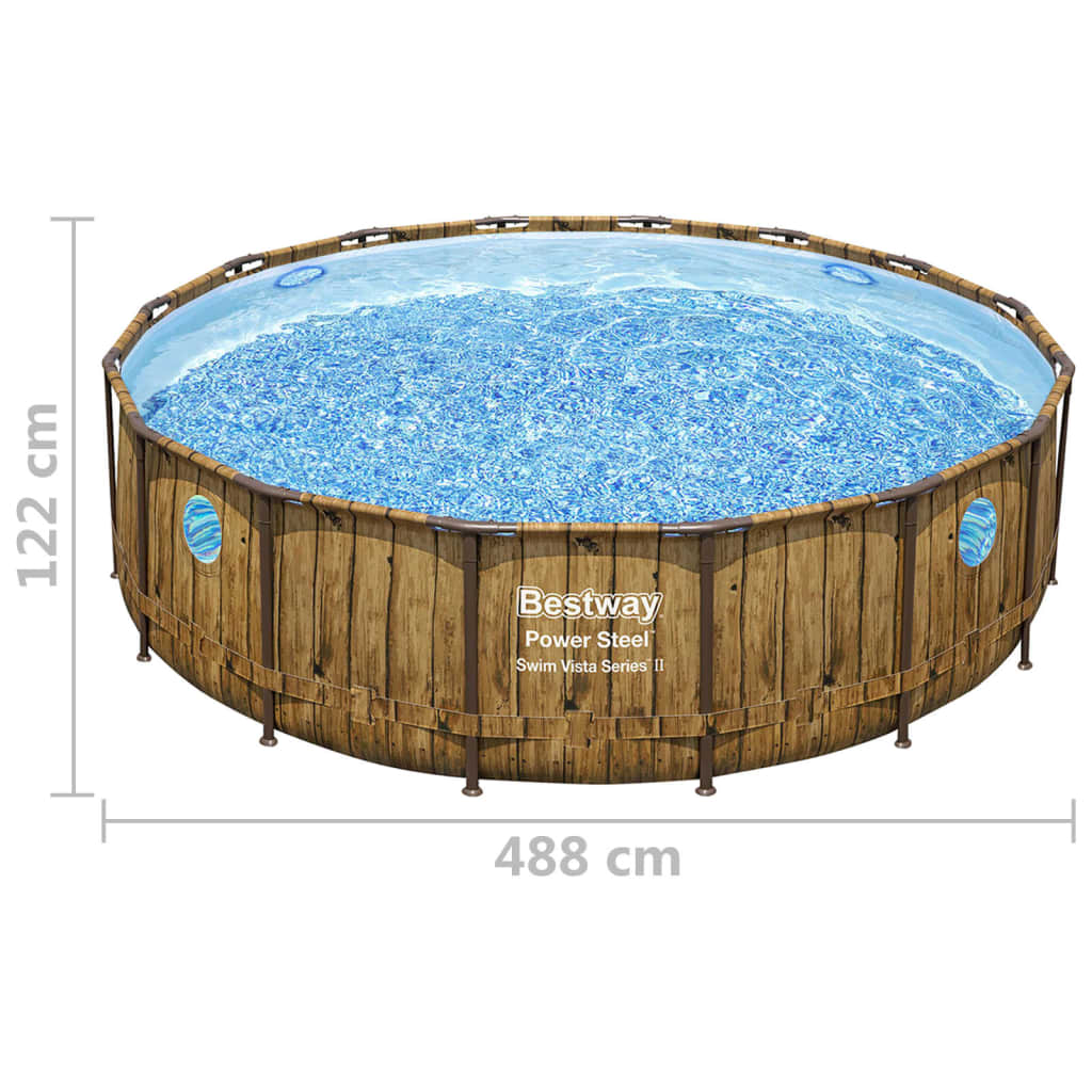 Bestway Conjunto De Piscina Power Steel 488x122 Cm_2