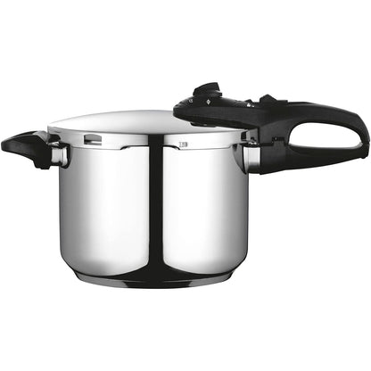 Olla A Presión 6 Litros, Inducción, Express Super Rápida, Acero Inoxidable 18/10, Todas Cocinas Fagor Duo 6 Plata_0